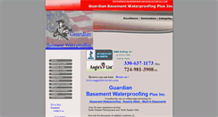 Desktop Screenshot of guardianbasementwaterproofinginc.com